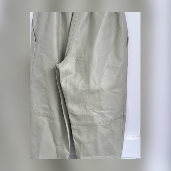Dusan Leather Lambskin Trousers - Celadon Size XS $2099 LIKE NEW - Picture 2 of 4